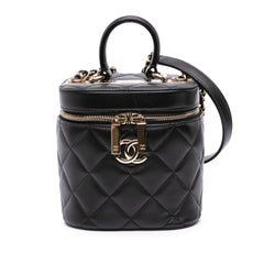 Quilted Lambskin Trendy CC Vanity Case