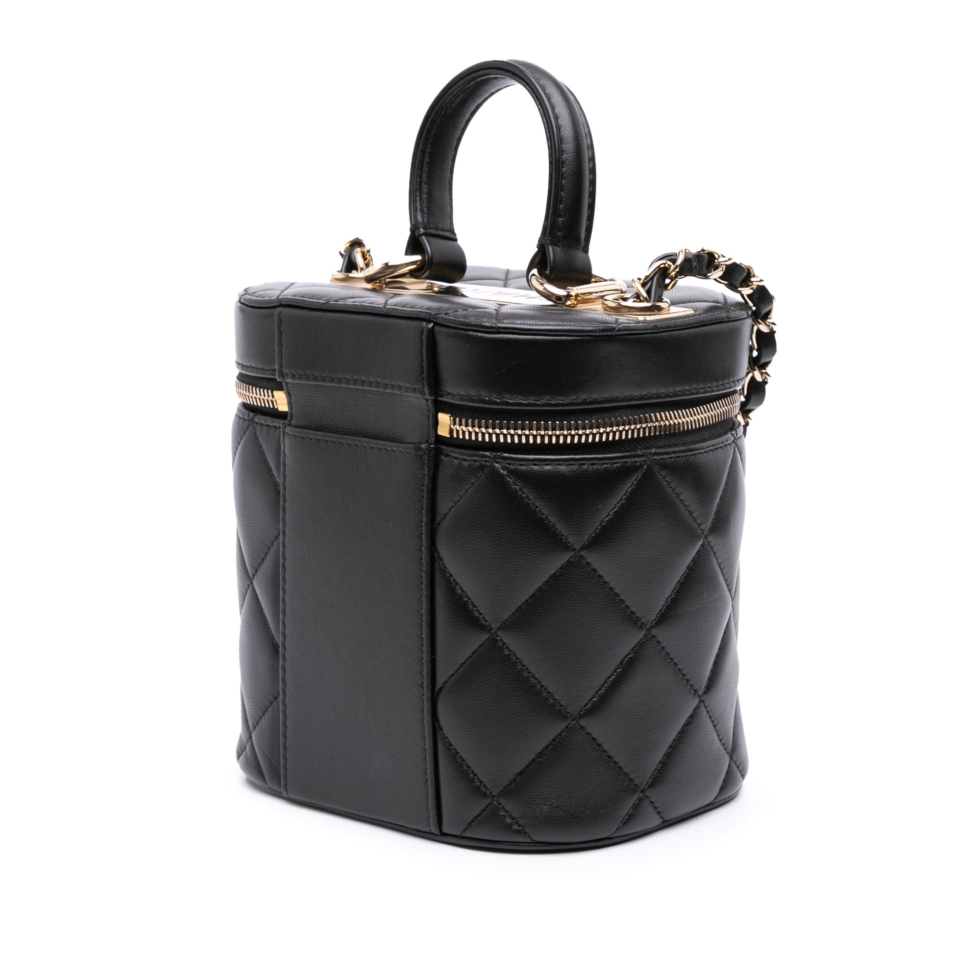 Quilted Lambskin Trendy CC Vanity Case