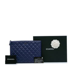 Medium Quilted Lambskin O Case Clutch