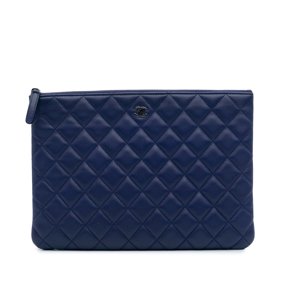 Medium Quilted Lambskin O Case Clutch
