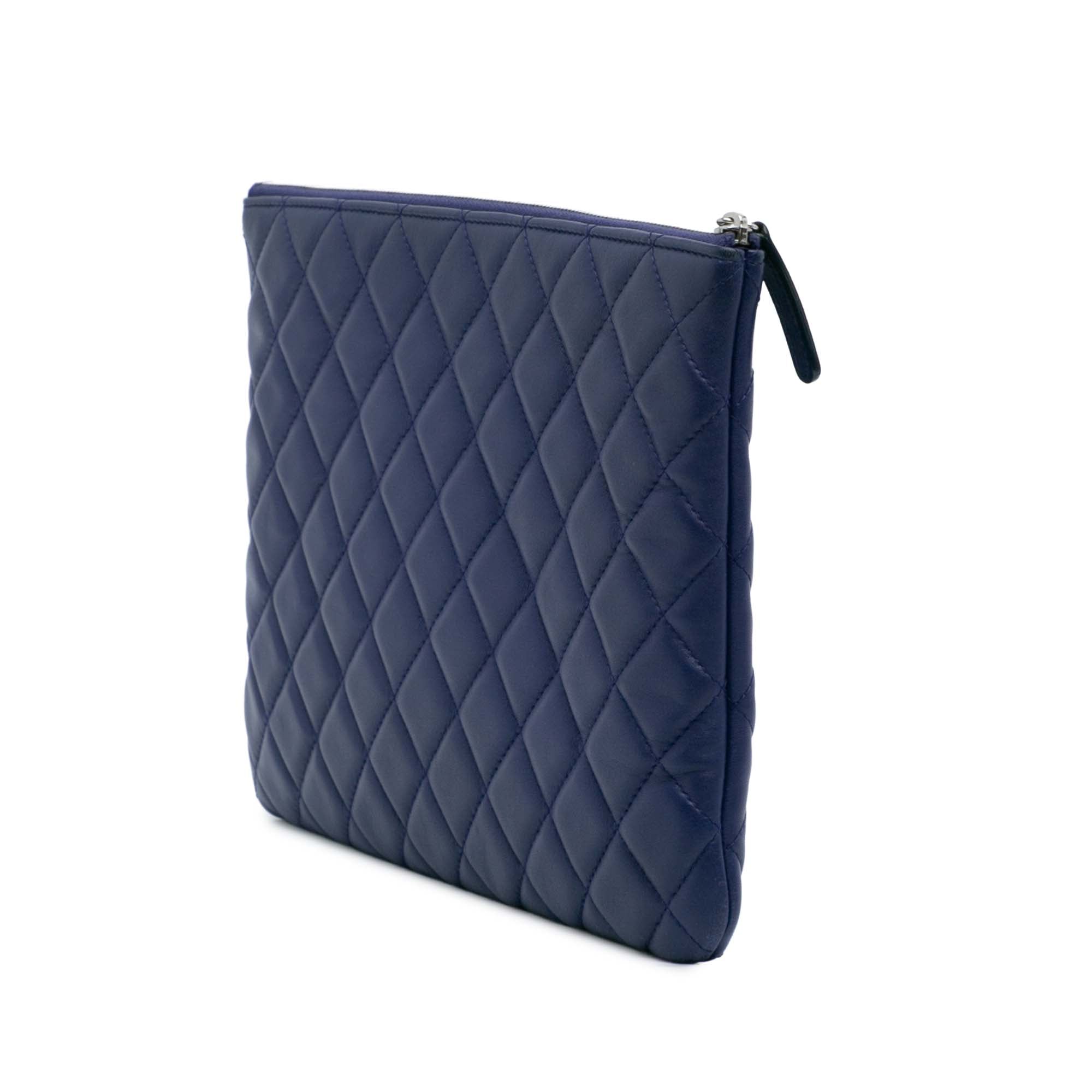 Medium Quilted Lambskin O Case Clutch