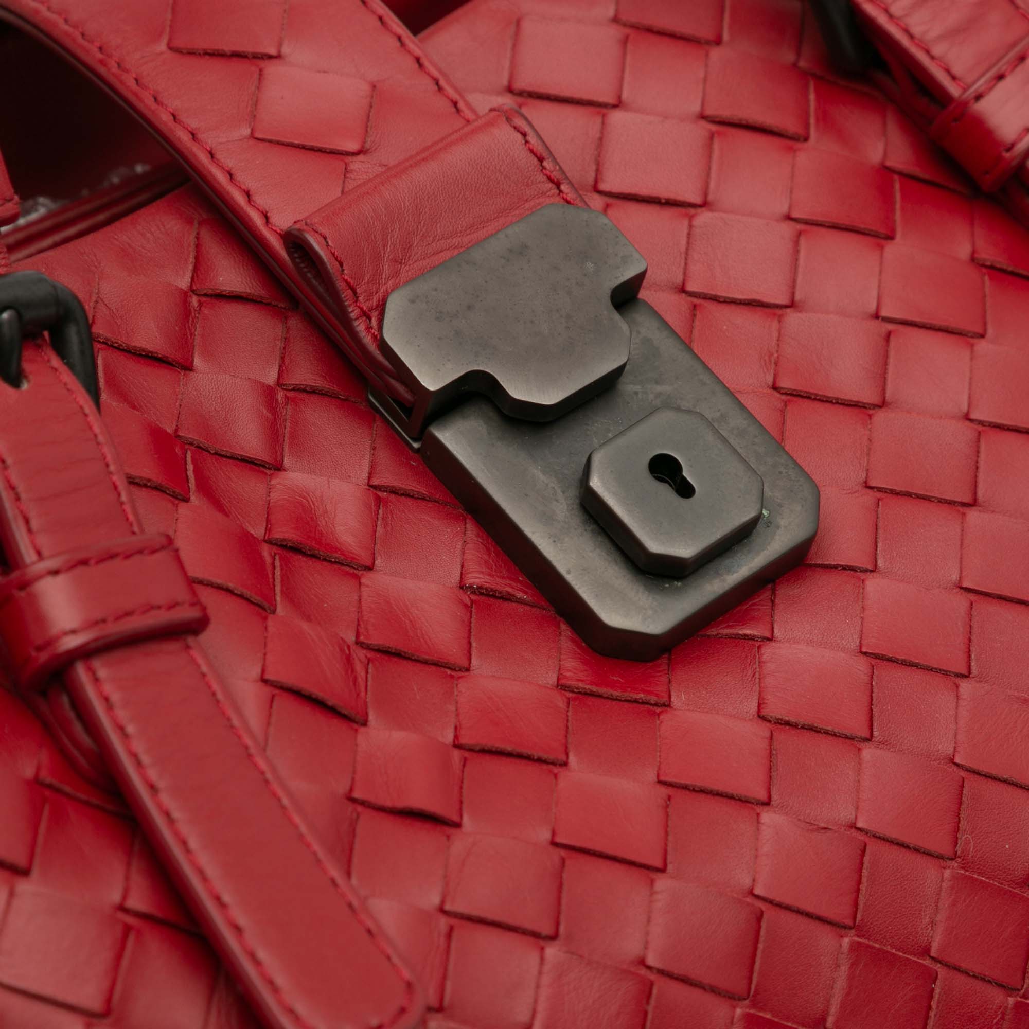 Small Nappa Intrecciato Roma Satchel