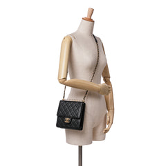 Quilted Goatskin Chic Pearls Flap