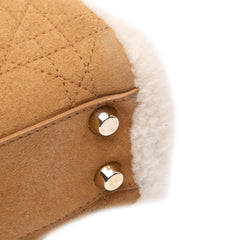 Mini Suede Cannage with Shearling Trim Lady Dior
