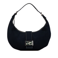 Canvas Croissant Shoulder Bag