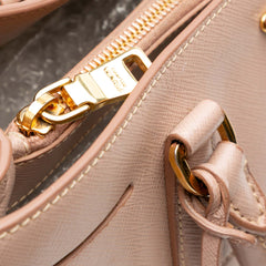 Small Saffiano Lux Galleria Satchel