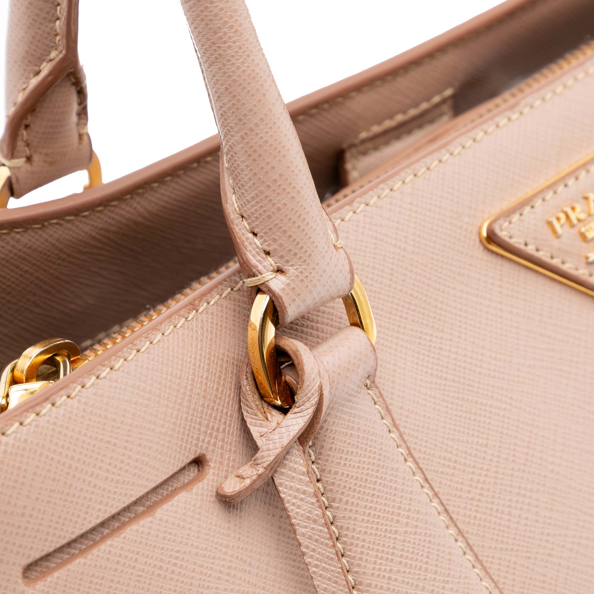 Small Saffiano Lux Galleria Satchel