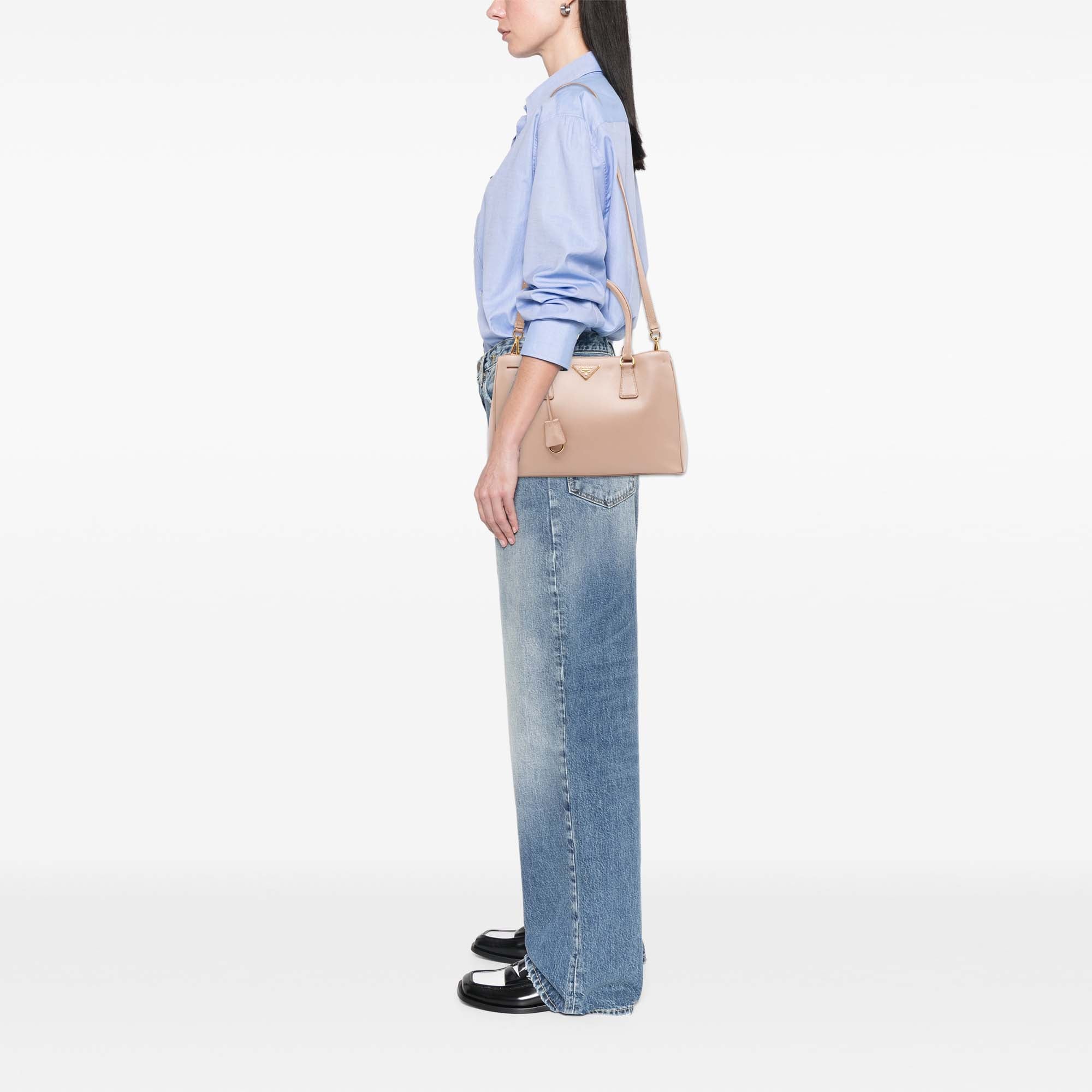 Small Saffiano Lux Galleria Satchel