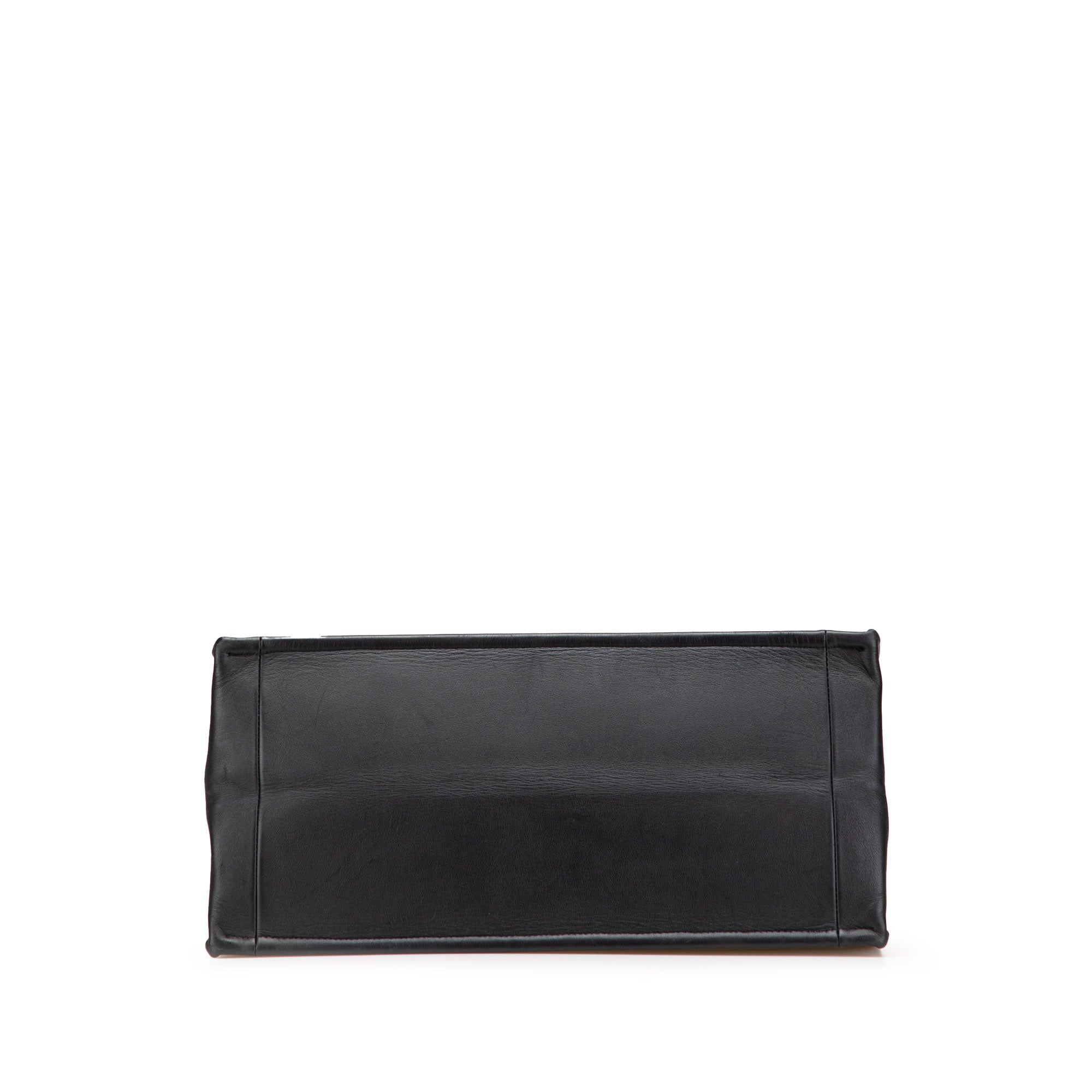 Medium Embossed Leather Book Tote