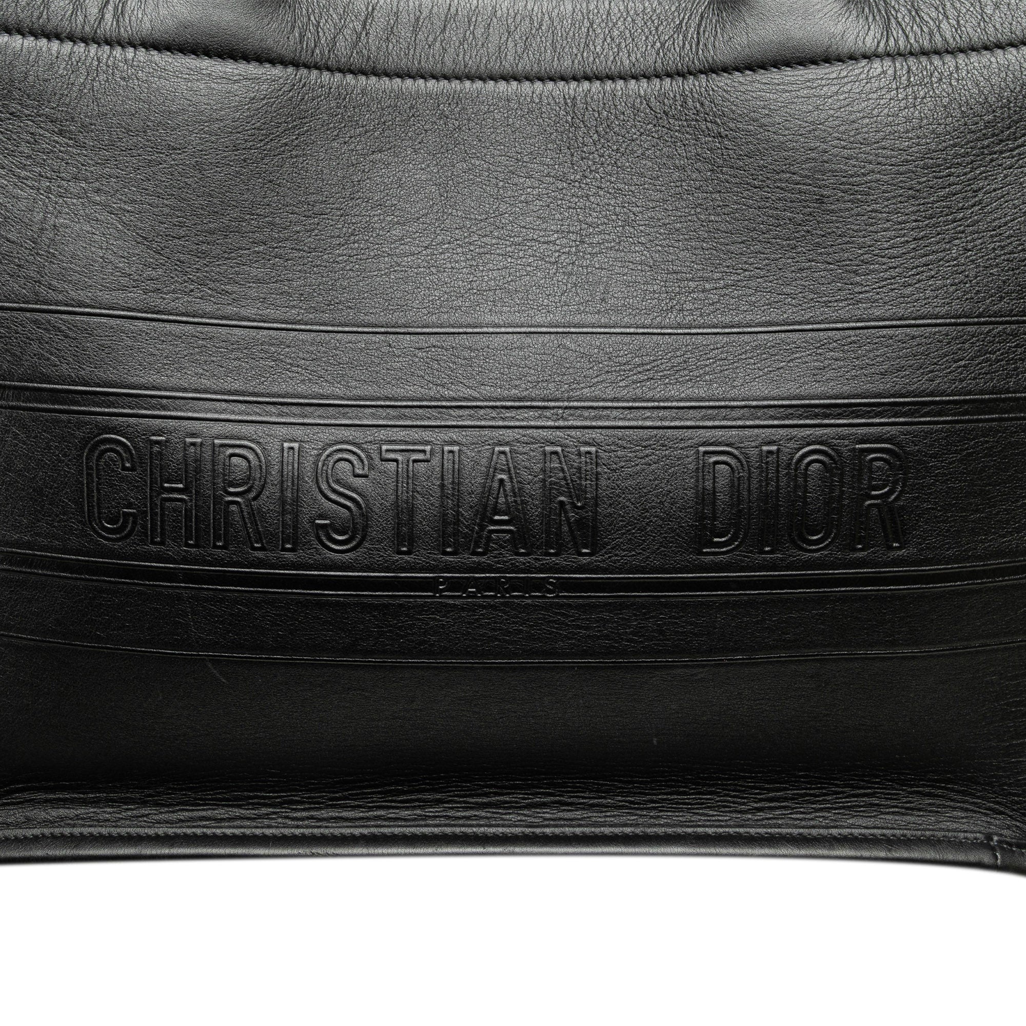 Medium Embossed Leather Book Tote