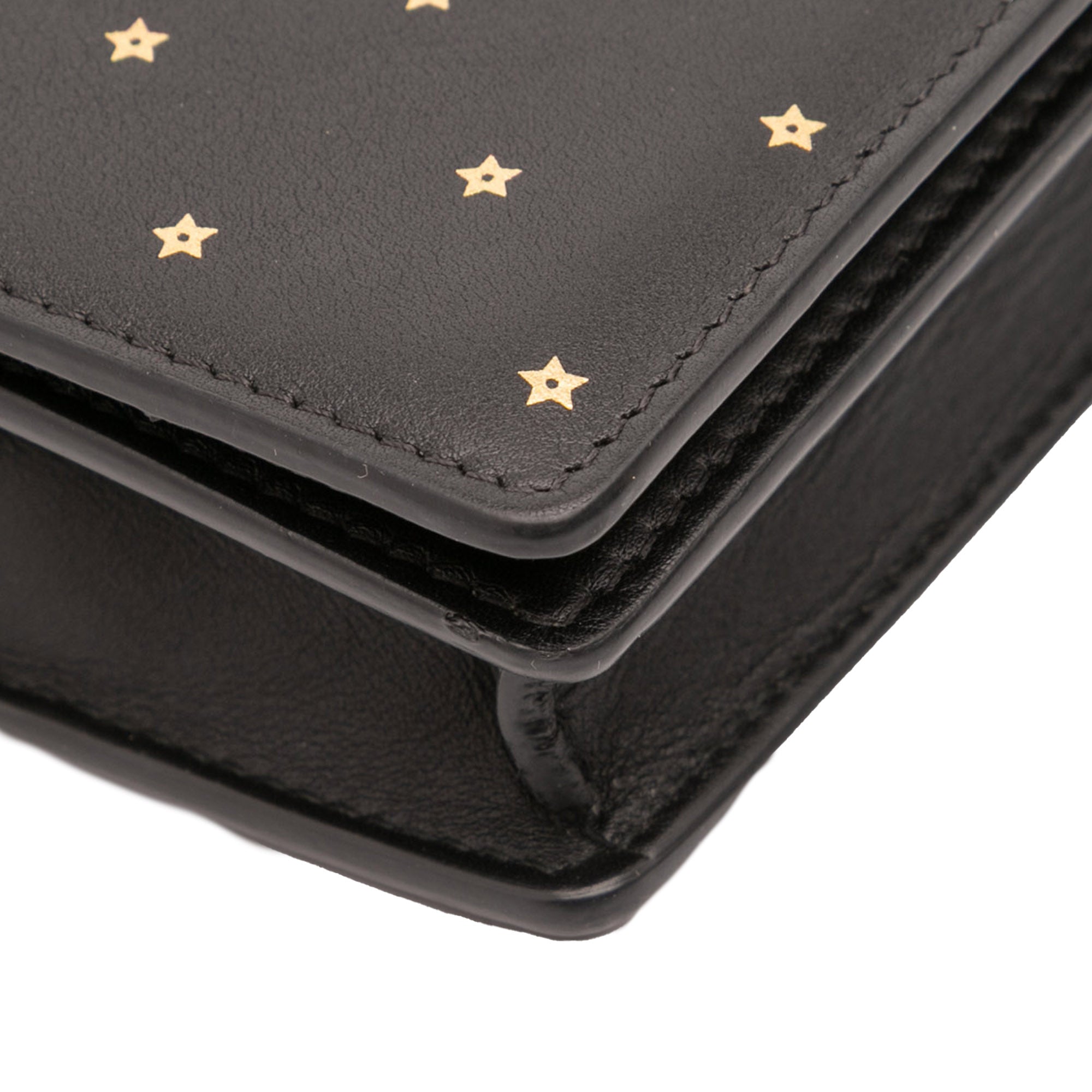 Calfskin Embossed Stars Wallet on Chain