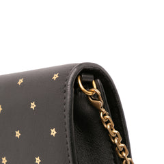 Calfskin Embossed Stars Wallet on Chain