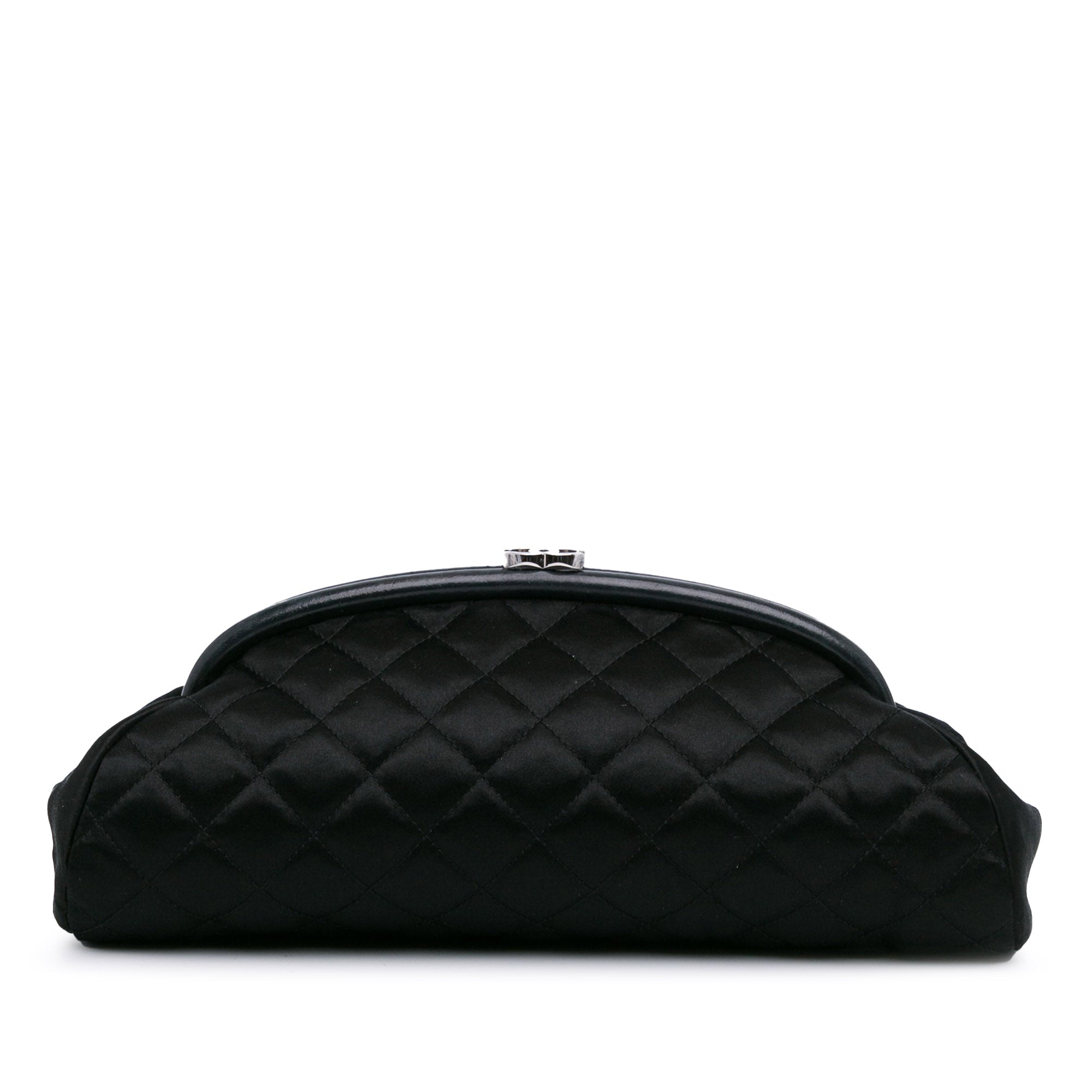 Quilted Satin Timeless Clutch_0