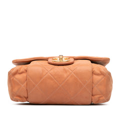 Small Aged Calfskin Chic Quilt Flap