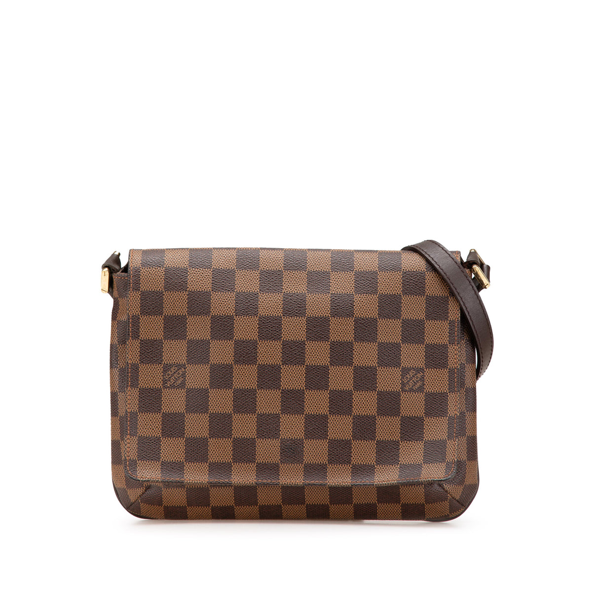 Damier Ebene Musette Tango Short Strap