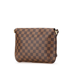 Damier Ebene Musette Tango Short Strap