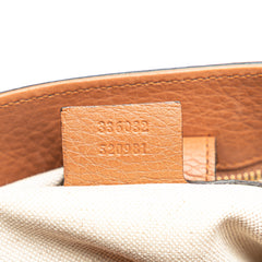 Small Calfskin Bamboo Shopper Satchel