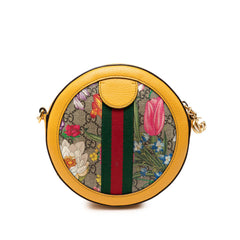 Mini GG Supreme Flora Ophidia Round Crossbody