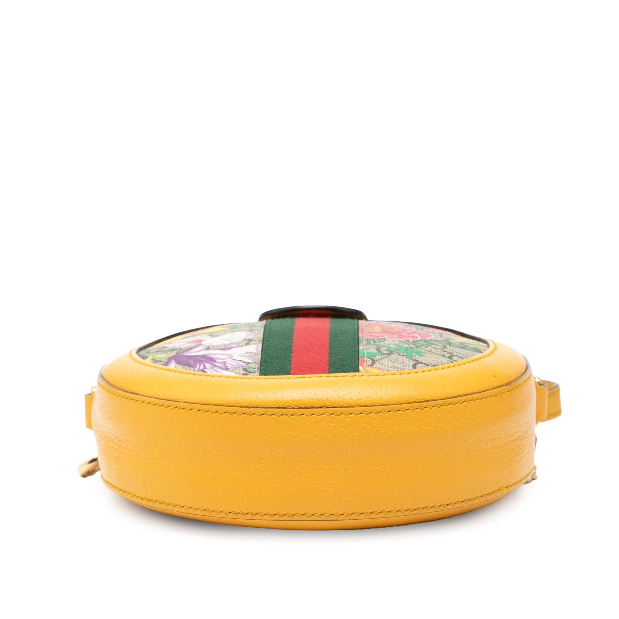 Mini GG Supreme Flora Ophidia Round Crossbody