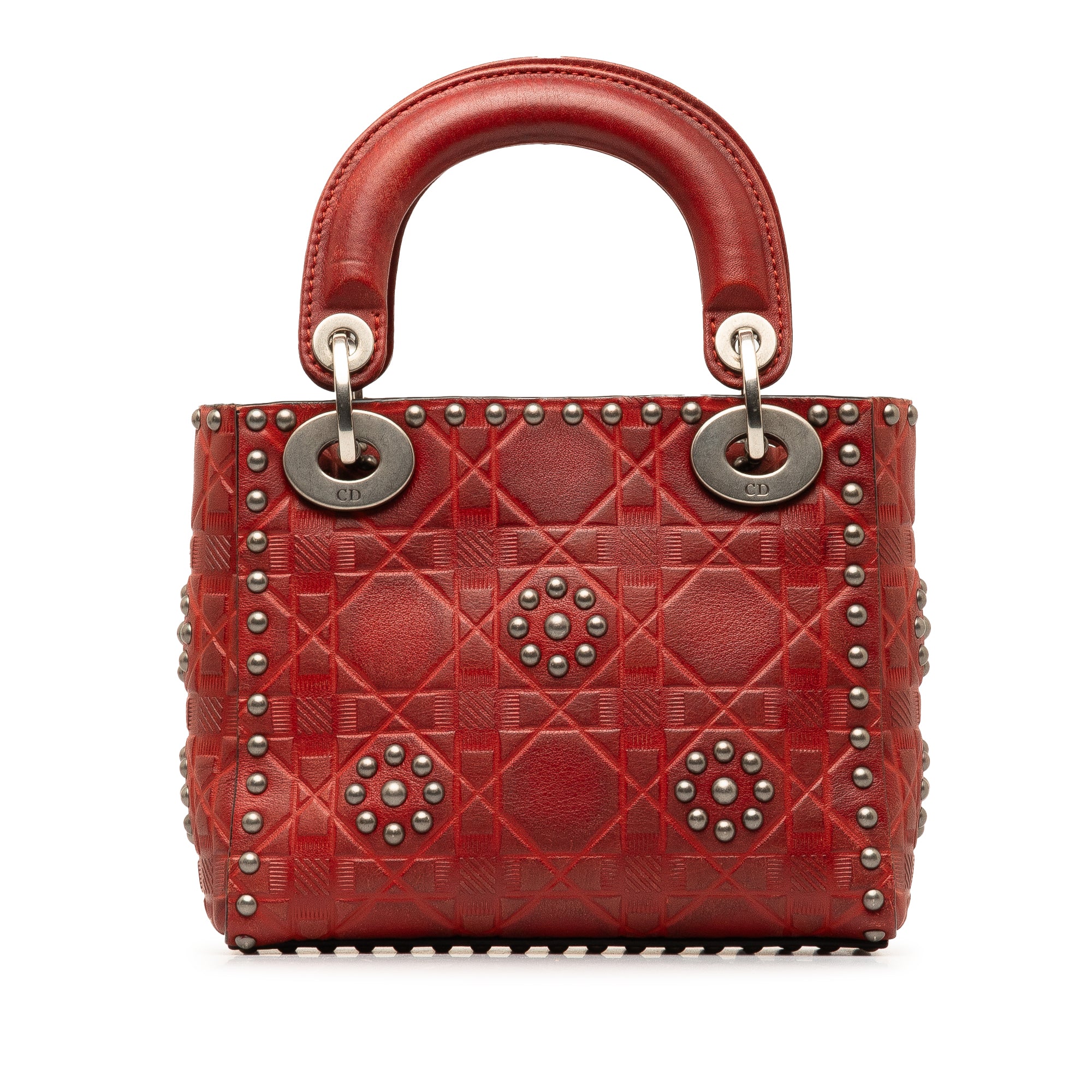 Mini Embossed Calfskin Cannage Studded Supple Lady Dior_2