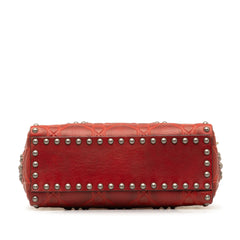 Mini Embossed Calfskin Cannage Studded Flower Lady Dior
