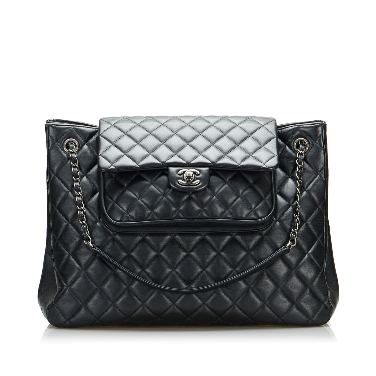 Paris-Edinburgh Lambskin Flap Tote_0