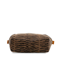Zebra Print Canvas Handbag