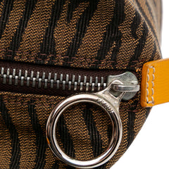 Zebra Print Canvas Handbag