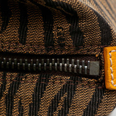 Zebra Print Canvas Handbag