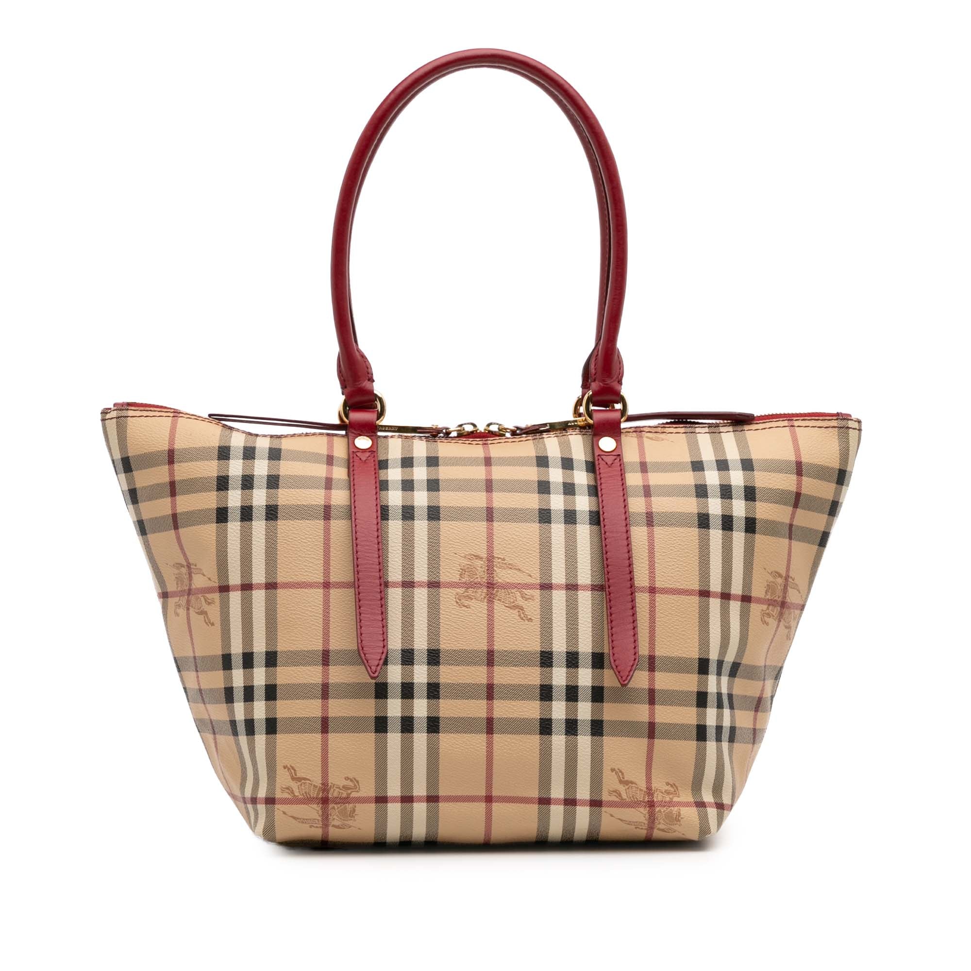 Small Haymarket Check Coated Canvas Salisbury Tote