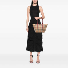 Small Haymarket Check Coated Canvas Salisbury Tote