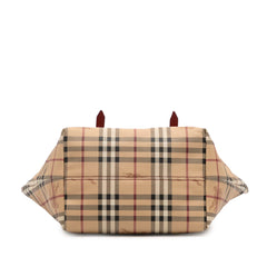 Small Haymarket Check Coated Canvas Salisbury Tote