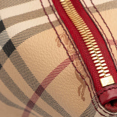 Small Haymarket Check Coated Canvas Salisbury Tote