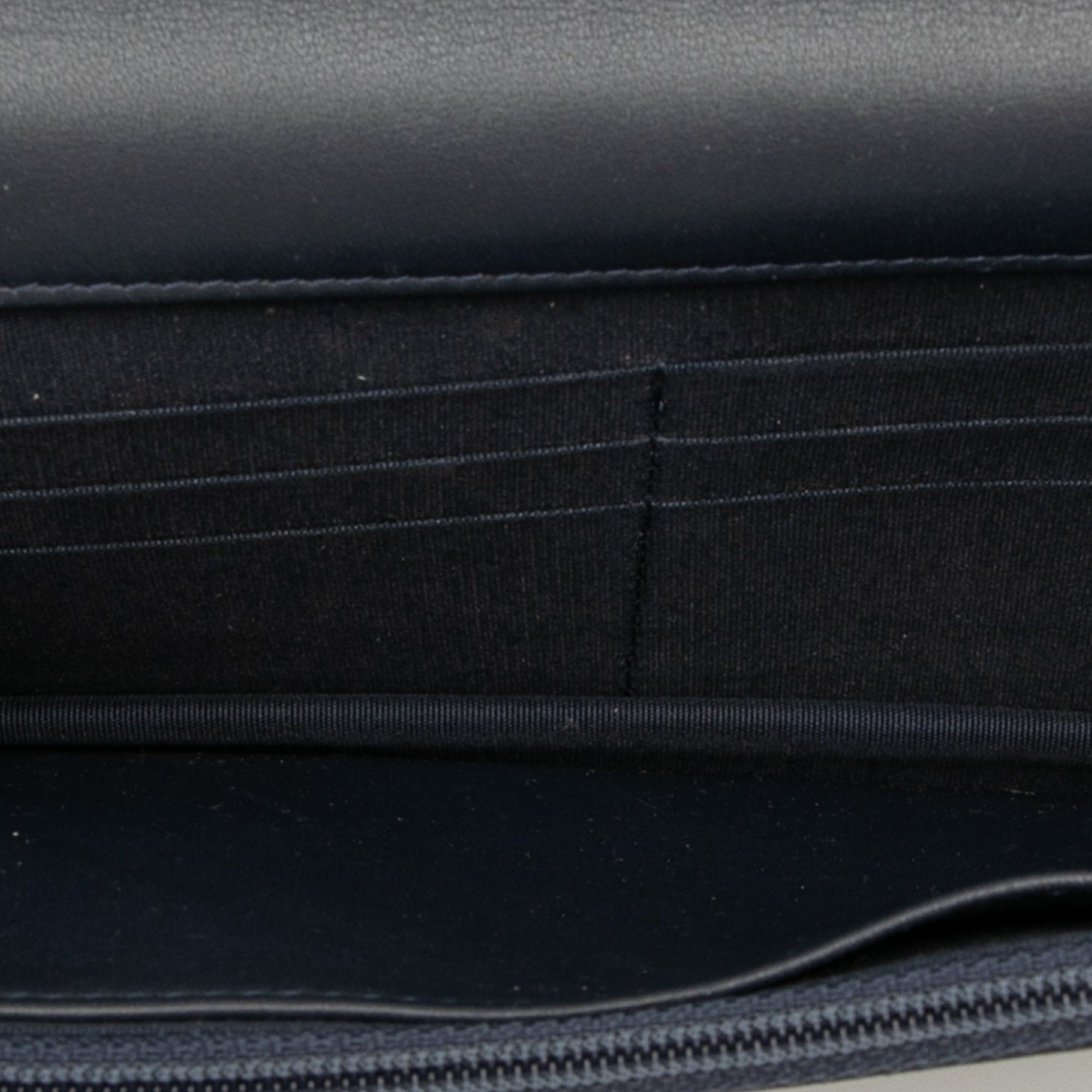 Chevron Lambskin Boy Wallet on Chain