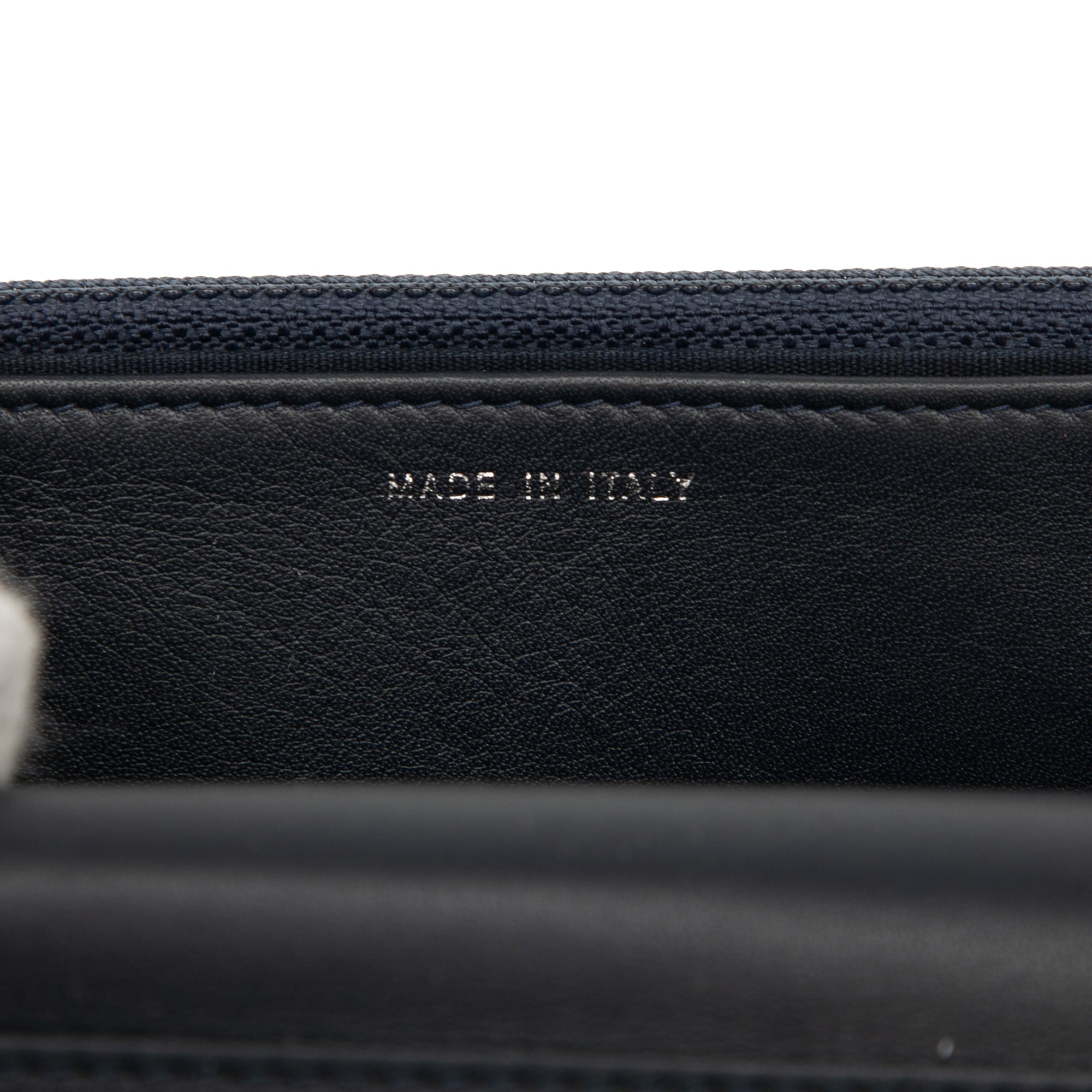 Chevron Lambskin Boy Wallet on Chain