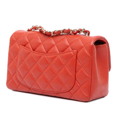 Mini Rectangular Classic Lambskin Single Flap