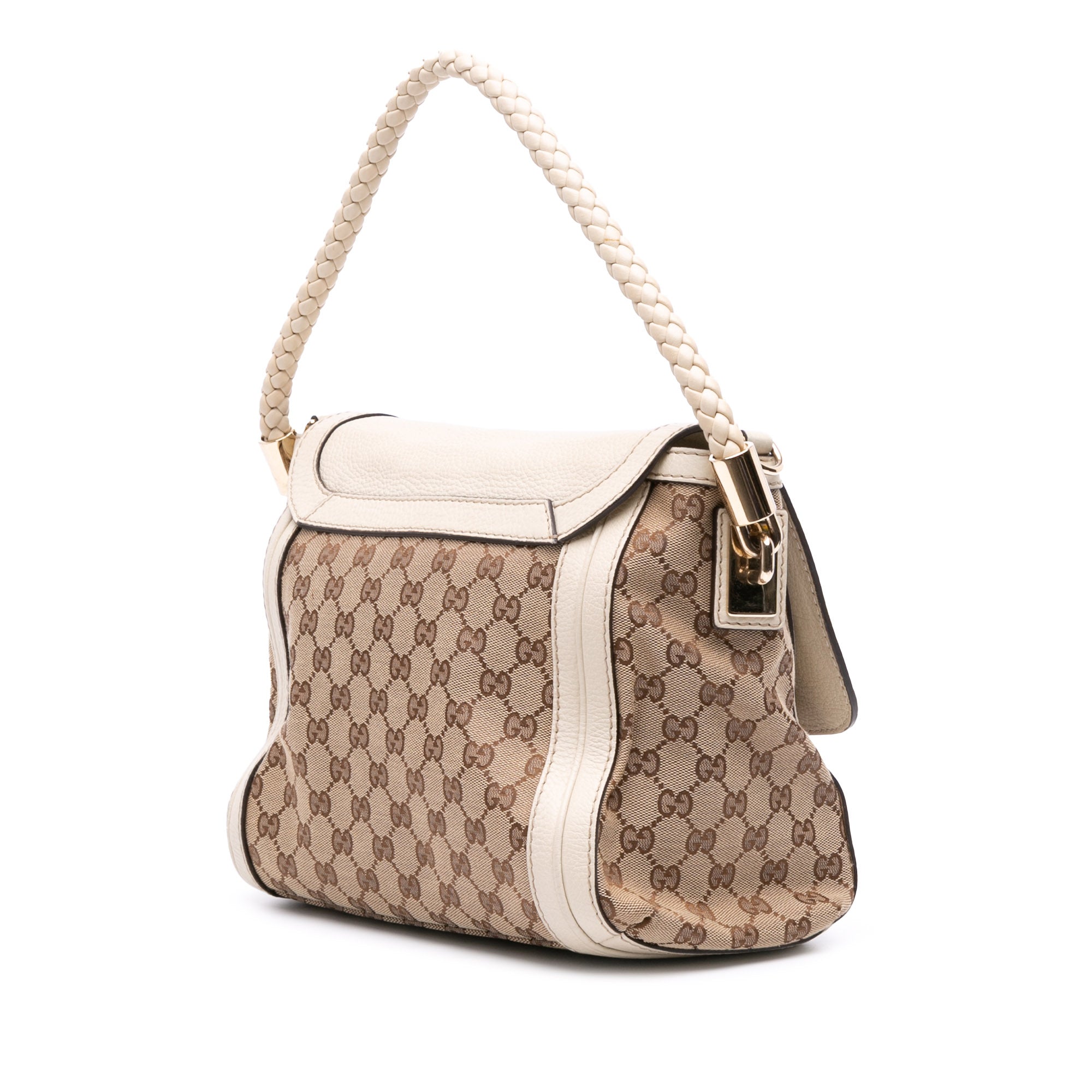GG Canvas Bella Flap Satchel
