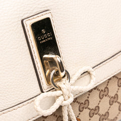 GG Canvas Bella Flap Satchel