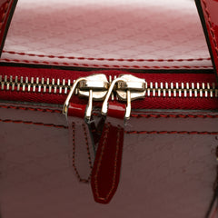 Large Microguccissima Patent Nice Dome Top Handle Bag