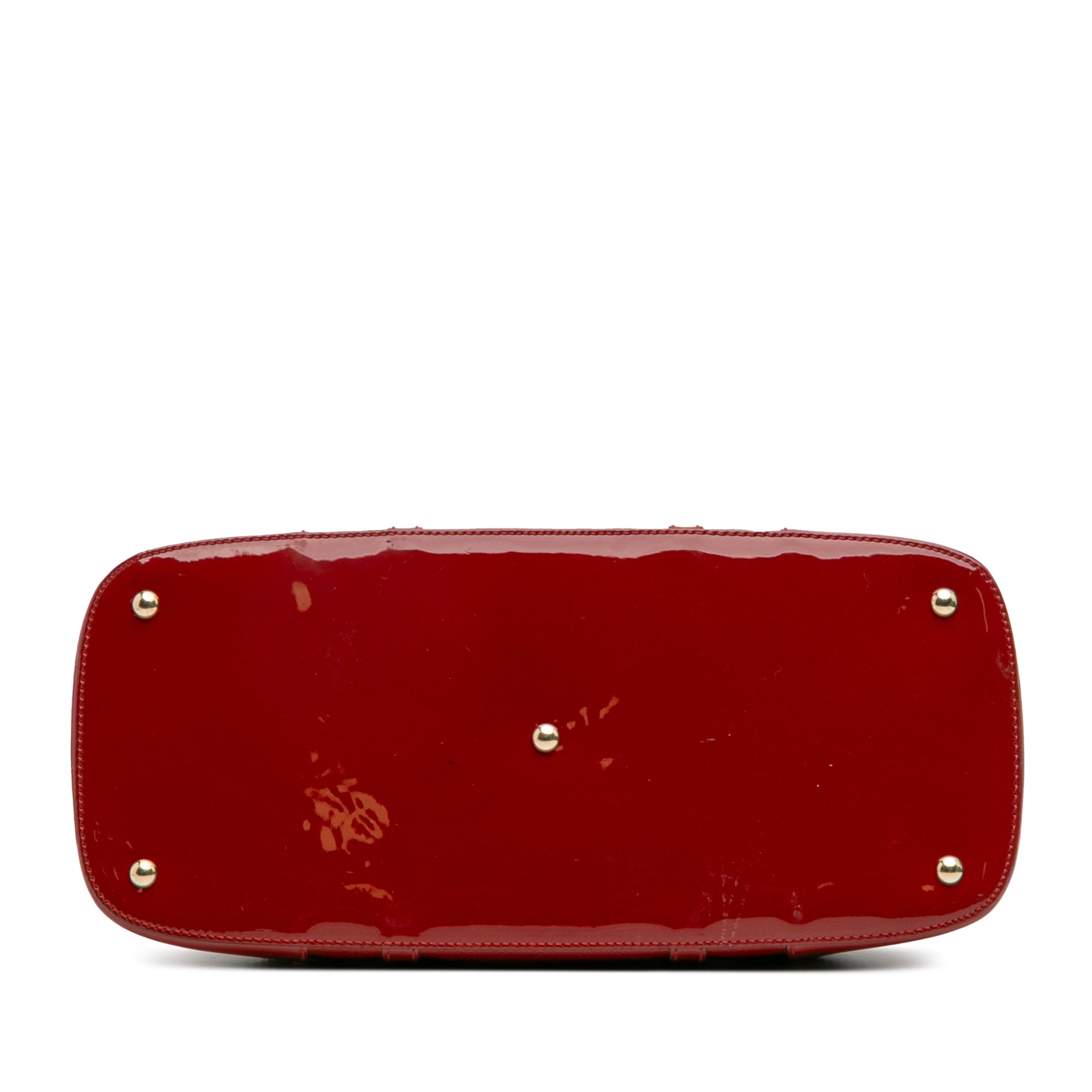 Large Microguccissima Patent Nice Dome Top Handle Bag