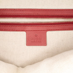 Large Microguccissima Patent Nice Dome Top Handle Bag