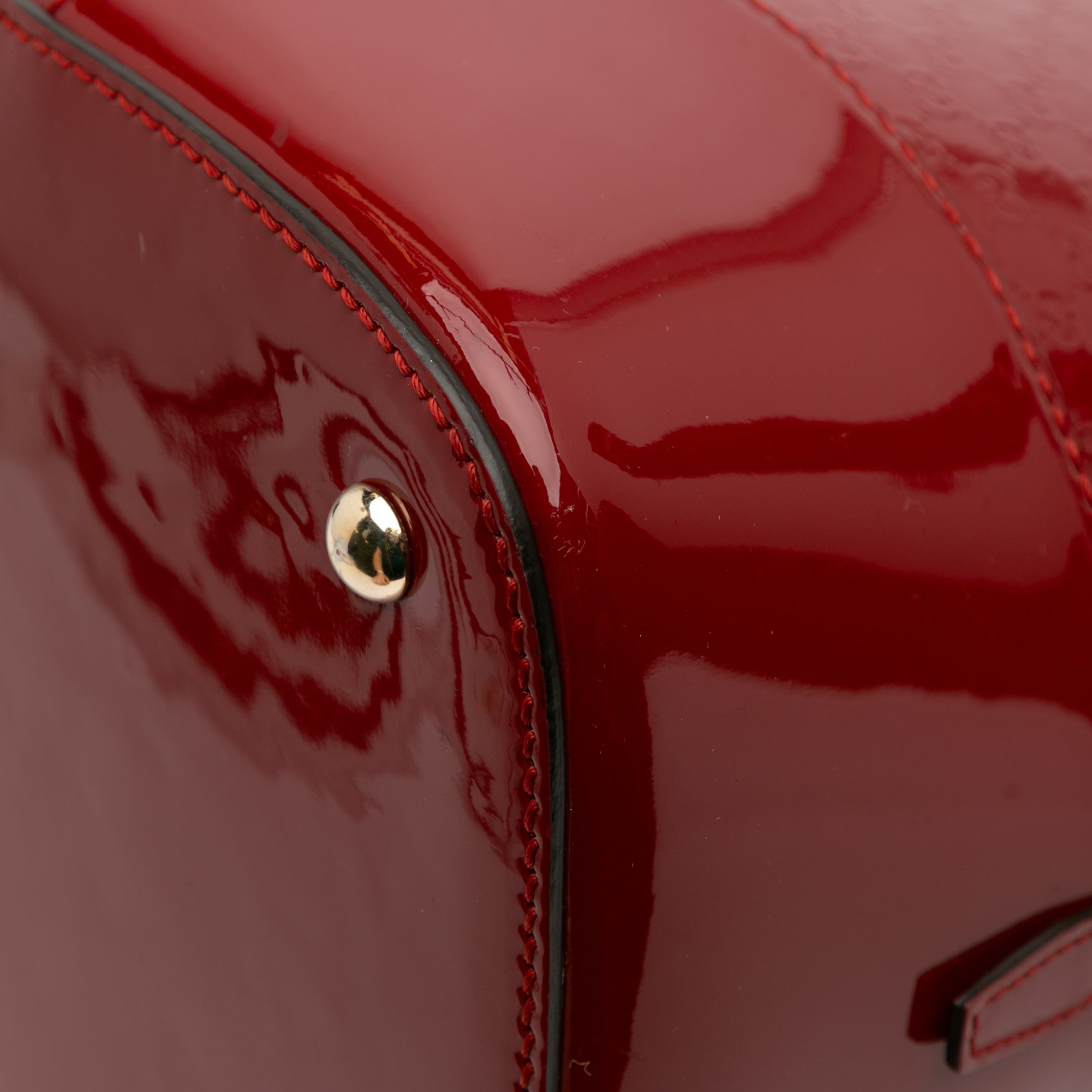 Large Microguccissima Patent Nice Dome Top Handle Bag