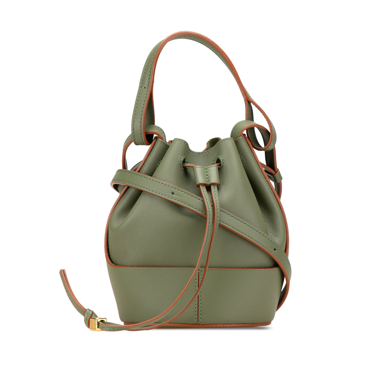 Mini Leather Balloon Bucket Bag