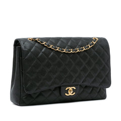 Maxi Classic Caviar Double Flap