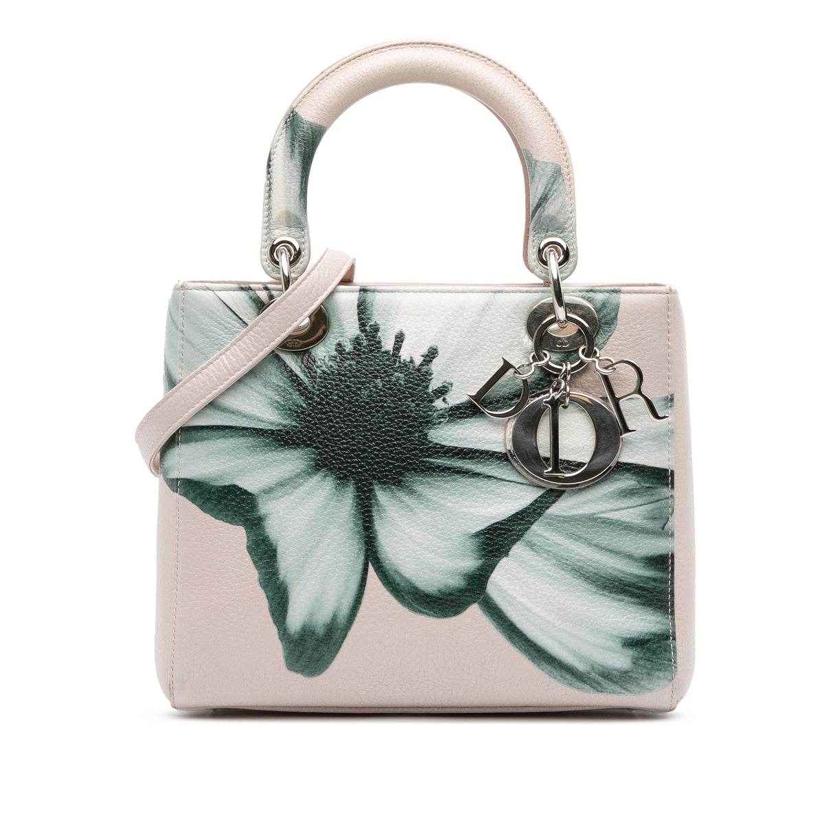 Medium Deerskin Floral Printed Lady Dior