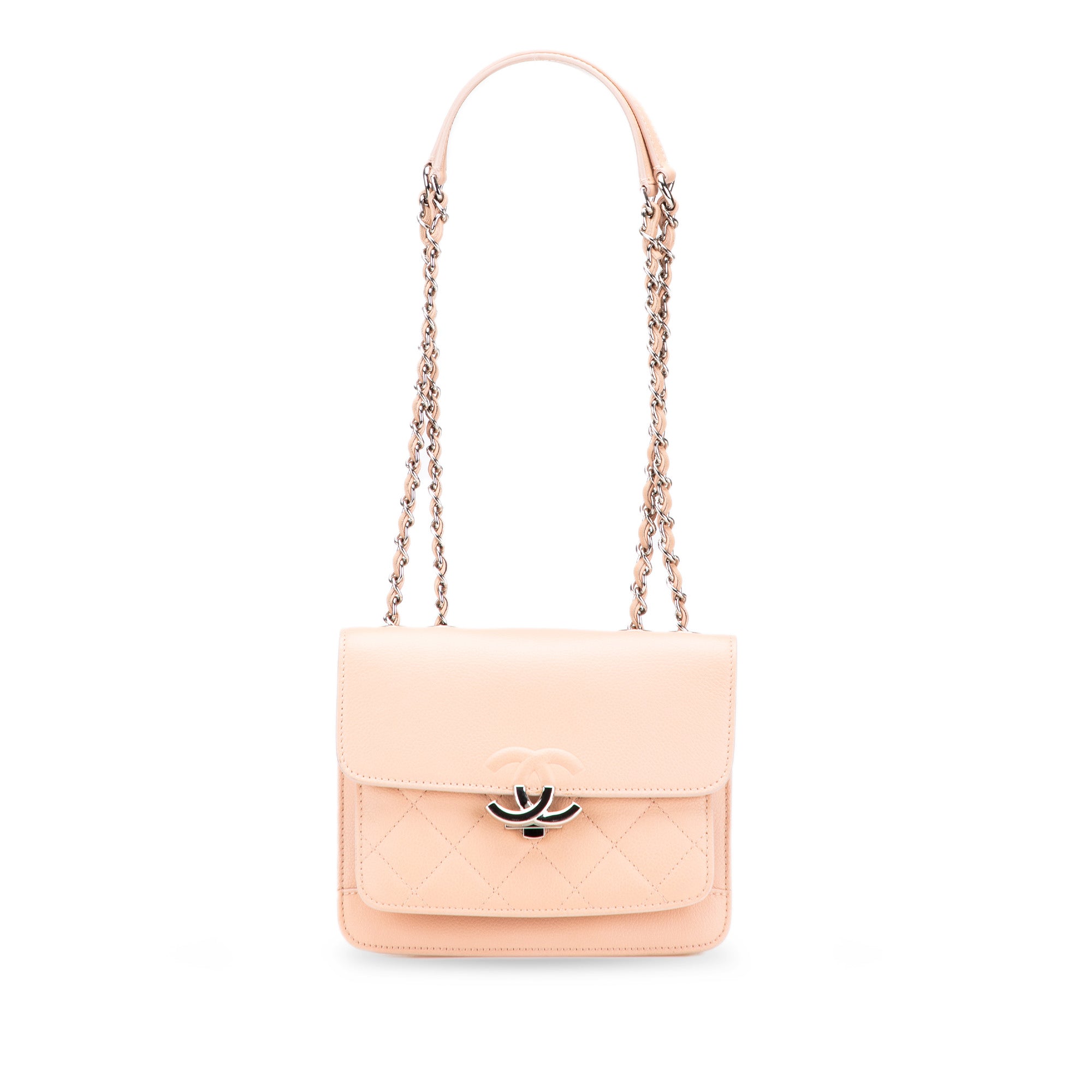 Mini Quilted Caviar CC Box Flap