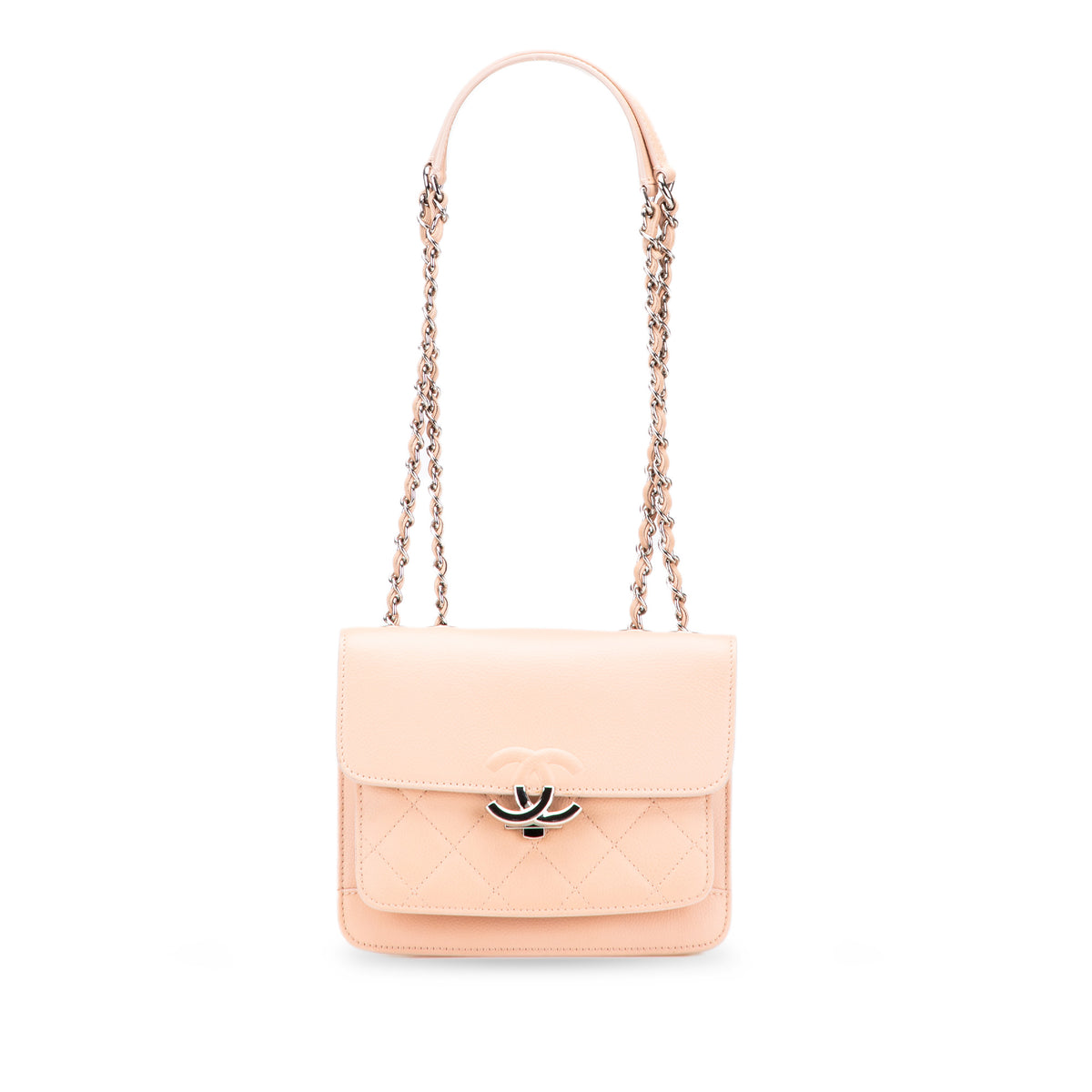 Mini Quilted Caviar CC Box Flap