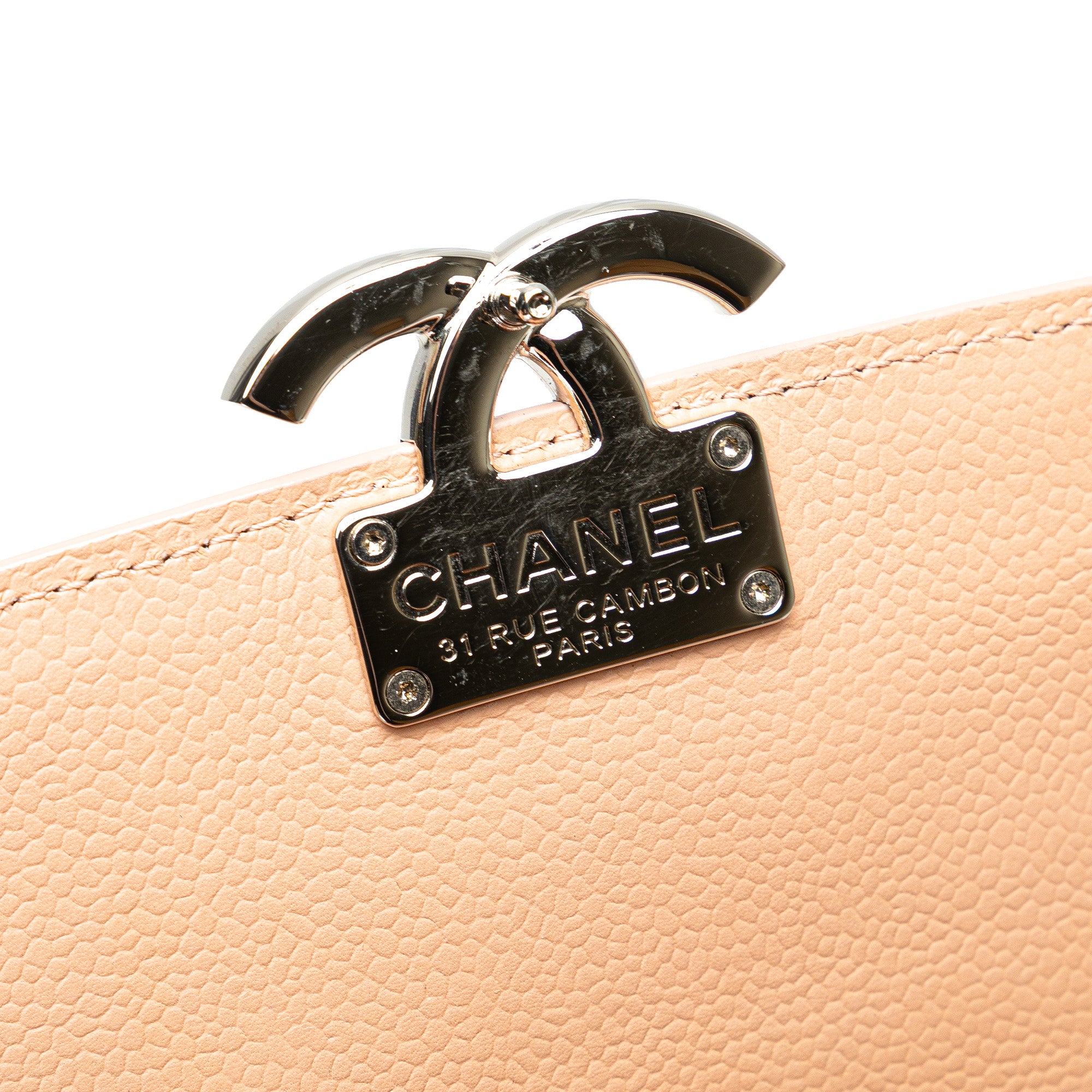 Mini Quilted Caviar CC Box Flap