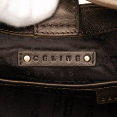 Macadam Denim Pleated Shoulder Bag