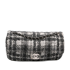 CC Tweed Print Nylon Single Flap